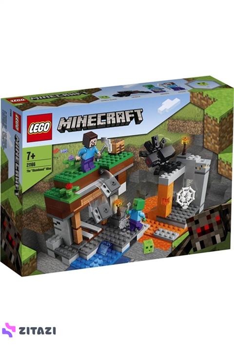 لگو ماینکرفت کد 21166 LEGO Minecraft The Abandoned Mine 21166 Zombie Cave Battle Playset with Minecraft Action Figures and a Toy Spider, New 2021 (248 Pieces)